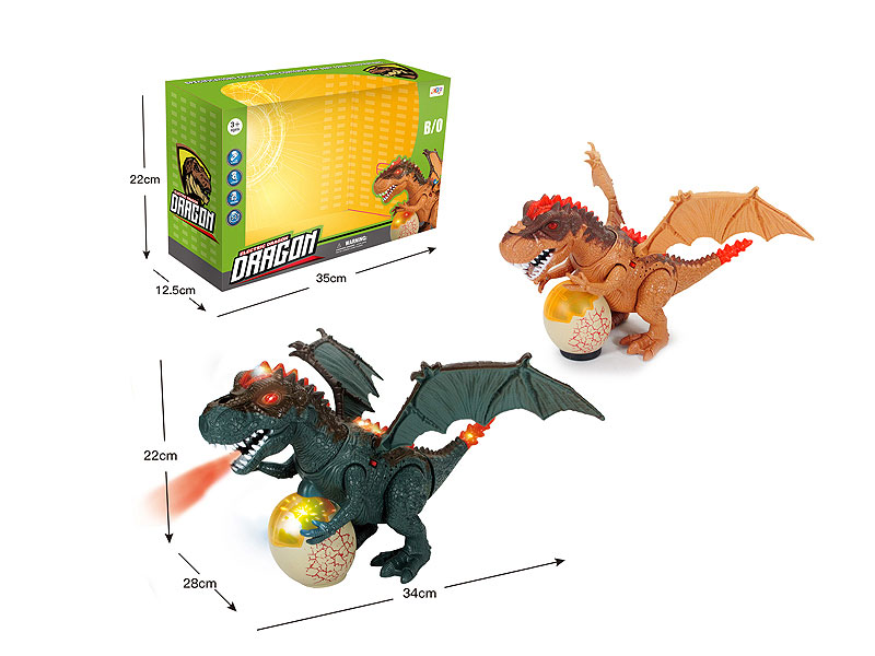 B/O universal Spray Tyrannosaurus W/L_M(2C) toys