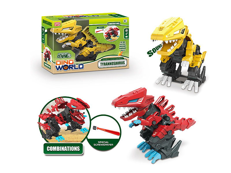 B/O Diy Tyrannosaurus Rex W/S(2C) toys