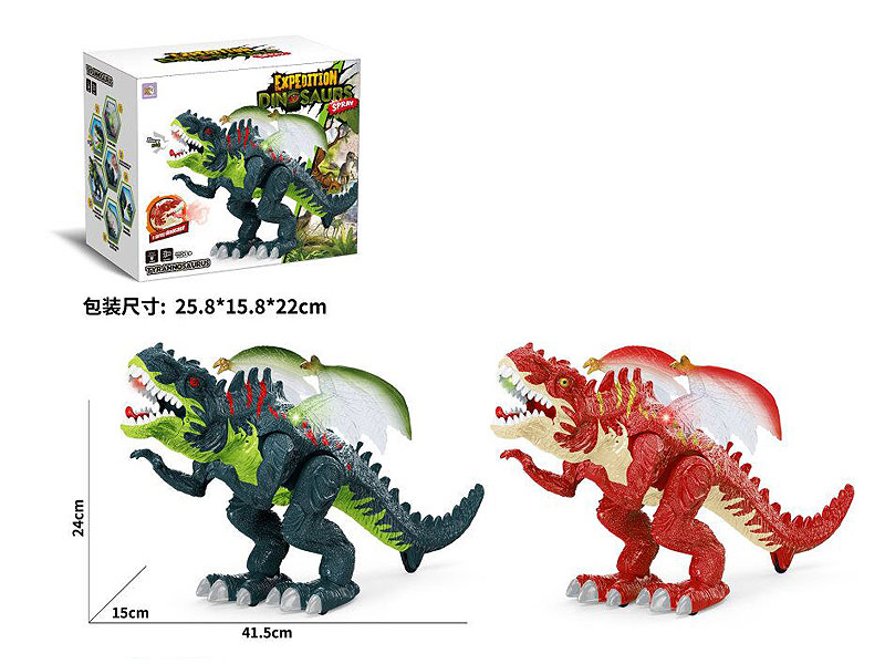 B/O Puffing Tyrannosaurus Rex W/L_S(2C) toys