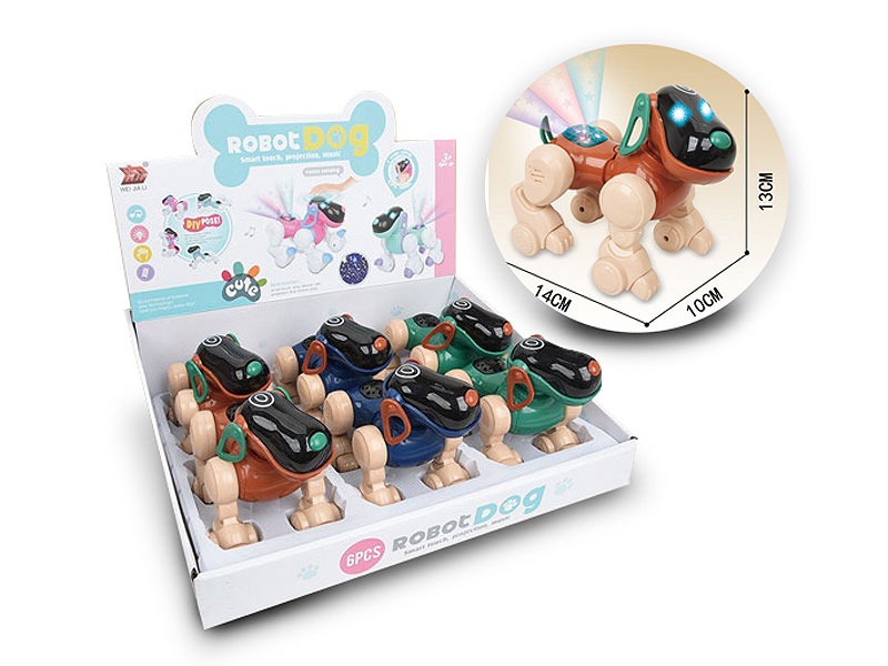 B/O Touch Robot Dog W/L_M(6in1) toys