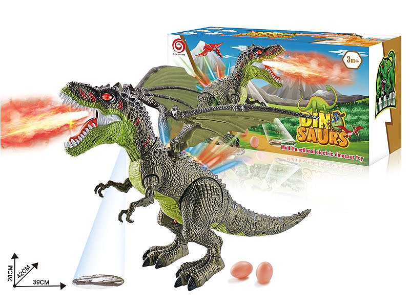 B/O Spray Projection Tyrannosaurus Rex W/L_M toys
