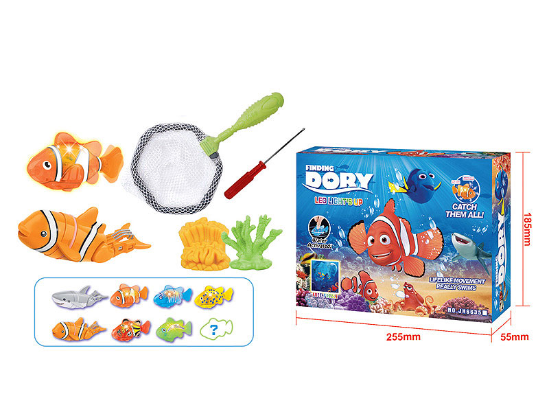 B/O Fish Set W/L toys