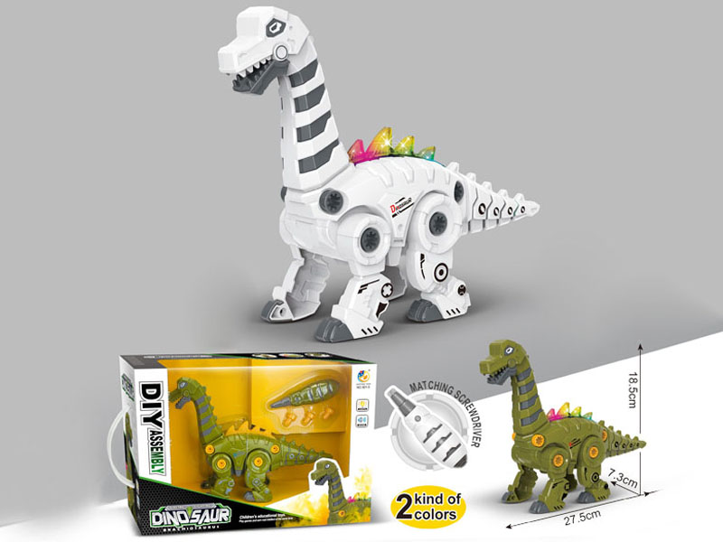 B/O Diy Dinosaur W/L_S(2C) toys