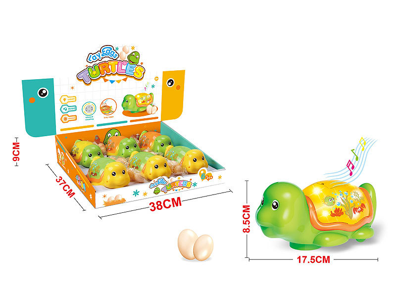 B/O Laying Turtle(6in1) toys