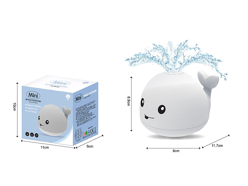 B/O Water Ball Whale W/L(2C) toys