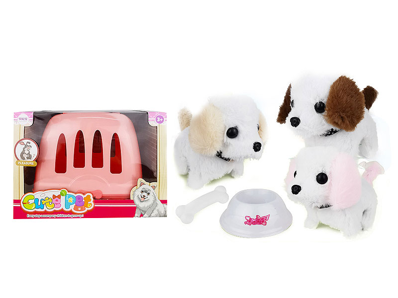 B/O Dog Set W/S toys