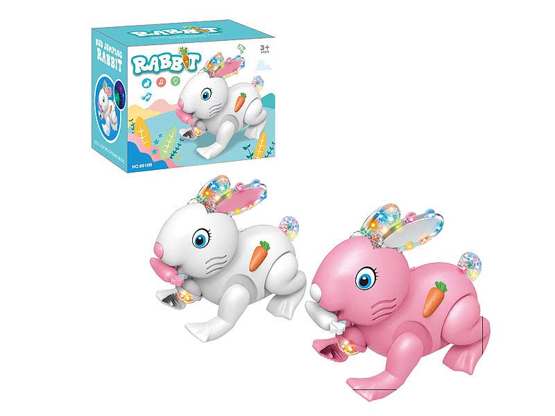 B/O Jumping Rabbit W/L(2C) toys