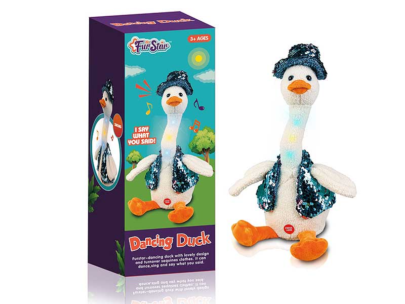 B/O Recording Dancing Duck W/Charger toys