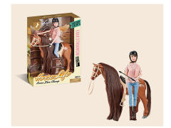 B/O Horse W/S & Solid Body Doll toys