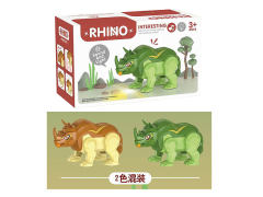 B/O Rhinoceros(2C) toys