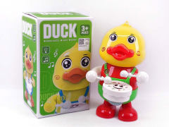 B/O Dancing And Drumming Duck W/L_M toys