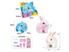 B/O Walking Rabbit Set(2C) toys