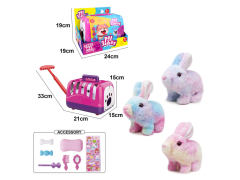 B/O Walking Rabbit Set(3C) toys