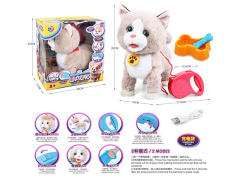 B/O Pet Cat Set W/M toys