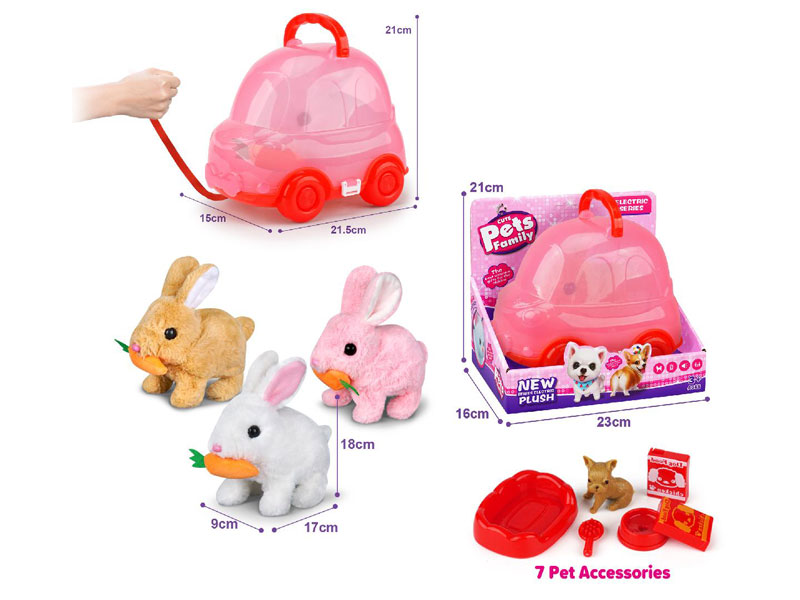 B/O Rabbit Set W/S(3C) toys