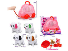 B/O Dog Set W/S(4C) toys