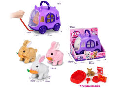 B/O Rabbit Set W/S(3C) toys