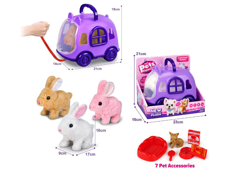 B/O Rabbit Set W/S(3C) toys