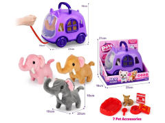 B/O Elephant Set W/S(3C) toys