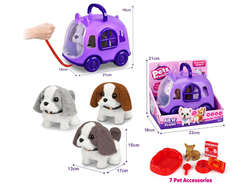 B/O Dog Set W/S(3C) toys