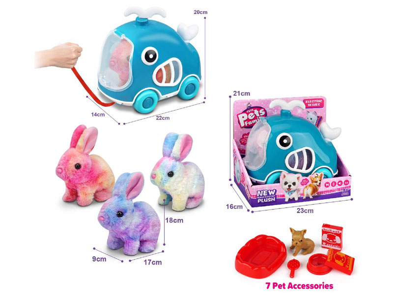 B/O Rabbit Set W/S(3C) toys