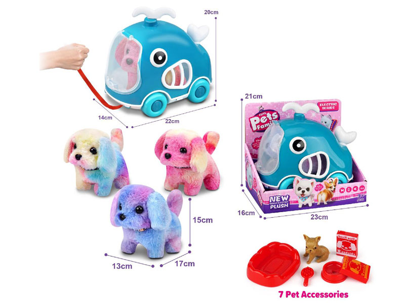 B/O Dog Set W/S(3C) toys