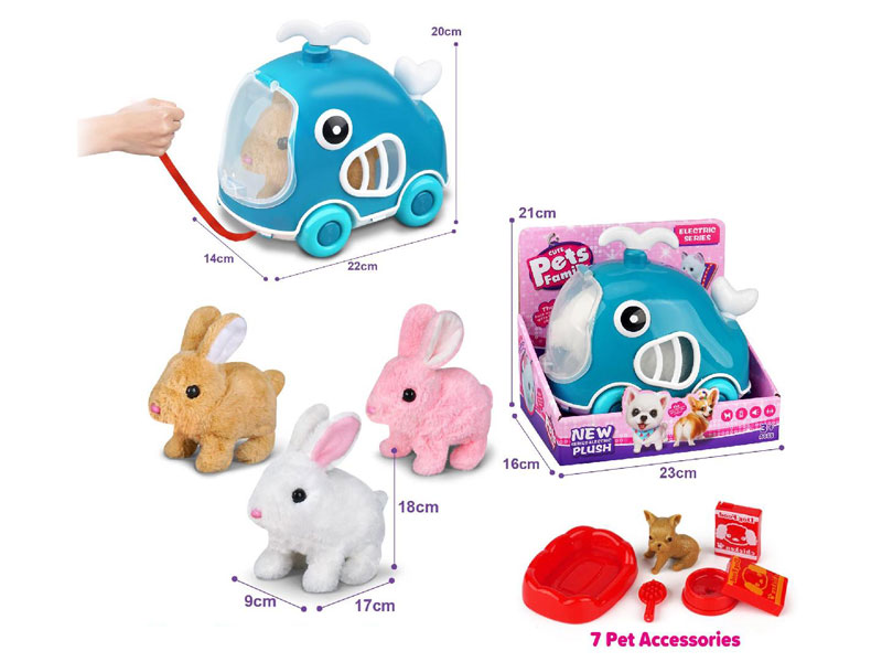 B/O Rabbit Set W/S(3C) toys