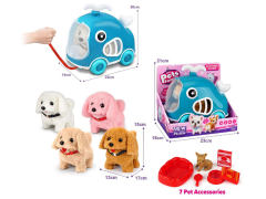 B/O Dog Set W/S(4C) toys