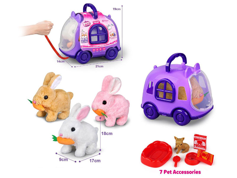 B/O Rabbit Set W/S(3C) toys