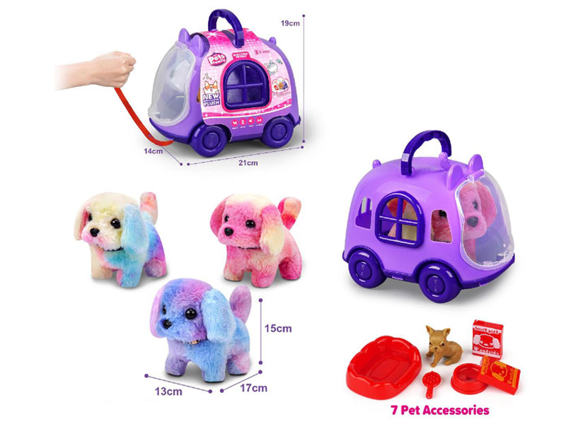 B/O Dog Set W/S(3C) toys