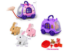 B/O Rabbit Set W/S(3C) toys