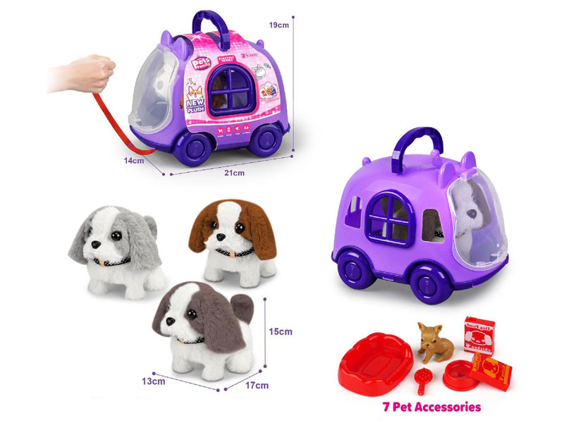 B/O Dog Set W/S(3C) toys