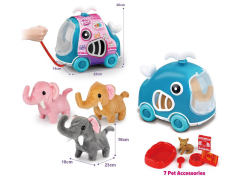 B/O Elephant Set W/S(3C) toys