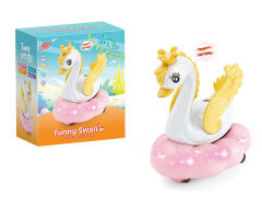 电动万向旋转天鹅悬浮飞球带灯光音乐