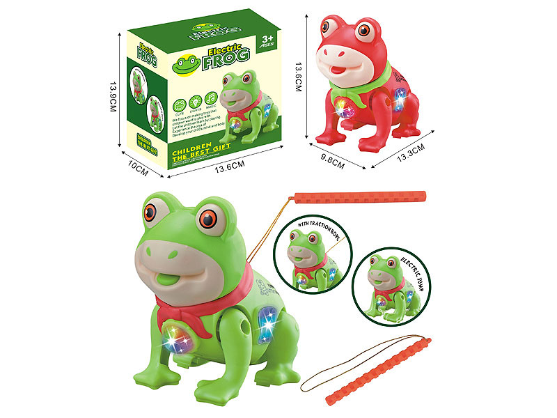 B/O Frog W/L(2C) toys