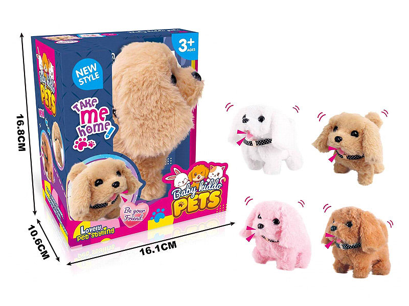B/O Walking Dog W/S(4C) toys