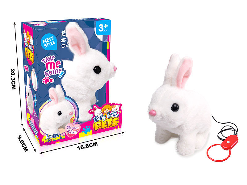 B/O Rope Walking Plush Rabbit W/S toys