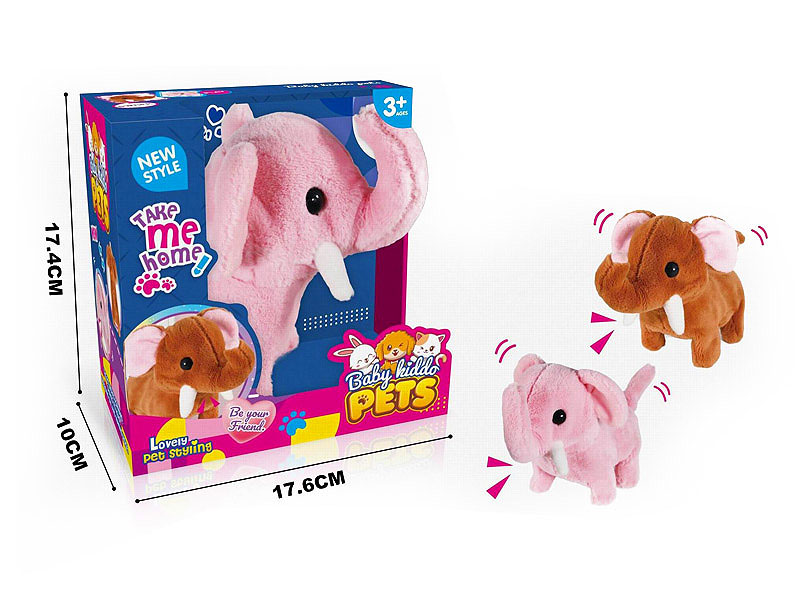 B/O Walking Elephant W/S(2C) toys