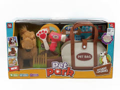 电动走路毛绒马套装带叫声