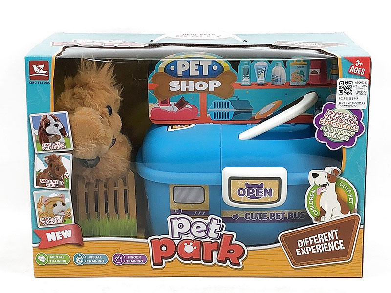 B/O Walking Horse Set W/S toys