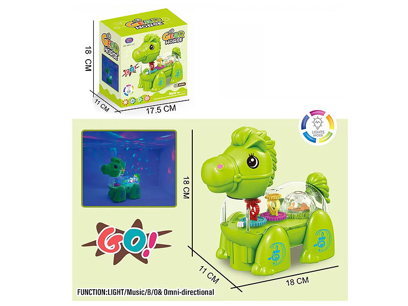 B/O universal Horse W/L_M toys