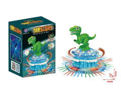 电动旋转升降恐龙带灯光音乐