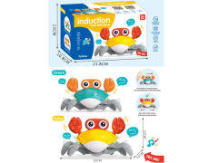 电动感应螃蟹带灯光音乐（2色）