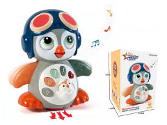 电动万向摇摆企鹅带灯光/音乐