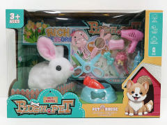 电动毛绒兔套装（2色）