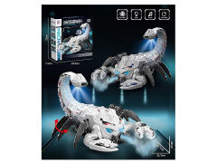 电动万向喷雾机械蝎子带灯光音乐