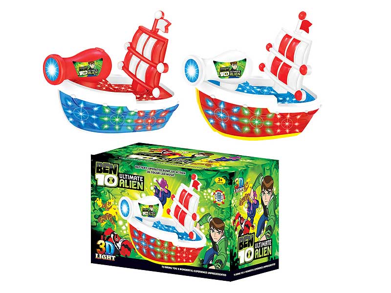 B/O universal Boat W/L_M(2C) toys
