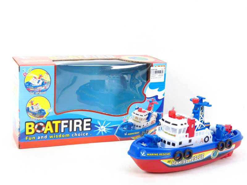 B/O Boat Fire W/L_M toys