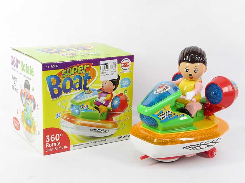 B/O Boat W/L_M toys