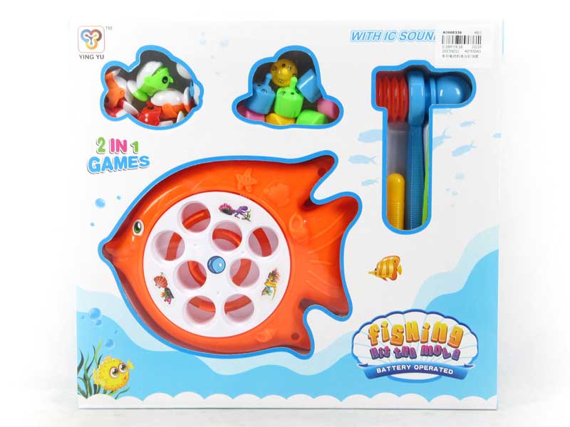 B/O Fishing Game & Hamster Fight toys